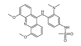 Methanesulfonamide, N-(4-((4,5-dimethoxy-9-acridinyl)amino)-3-(dimethy lamino)phenyl)- Structure