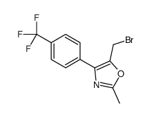 5-(bromomethyl)-2-methyl-4-[4-(trifluoromethyl)phenyl]-1,3-oxazole Structure