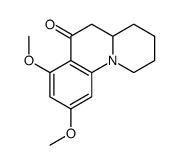 7,9-dimethoxy-1,2,3,4,4a,5-hexahydrobenzo[c]quinolizin-6-one结构式