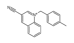 1-[(4-methylphenyl)methyl]quinolin-1-ium-3-carbonitrile结构式