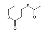 S-ethyl (2S)-3-acetylsulfanyl-2-methylpropanethioate Structure