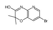 7-溴-2,2-二甲基-2H-吡啶并[3,2-b][1,4]恶嗪-3(4H)-酮结构式