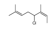 5-chloro-2,6-dimethylocta-2,6-diene结构式