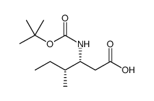Hexanoic acid, 3-[[(1,1-dimethylethoxy)carbonyl]amino]-4-methyl-, (3R,4R) Structure