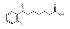 7-(2-chlorophenyl)-7-oxoheptanoic acid structure