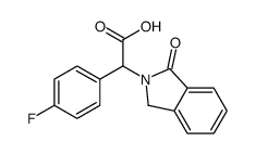 2-(4-fluorophenyl)-2-(3-oxo-1H-isoindol-2-yl)acetic acid Structure