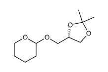 2-(((S)-2,2-dimethyl-1,3-dioxolan-4-yl)methoxy)tetrahydro-2H-pyran结构式