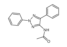 N-(2,5-diphenyl-2H-[1,2,3]triazol-4-yl)-acetamide结构式