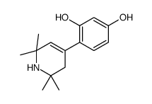 4-(2,2,6,6-tetramethyl-1,3-dihydropyridin-4-yl)benzene-1,3-diol结构式