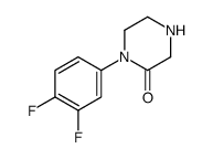 1-(3,4-difluorophenyl)piperazin-2-one Structure