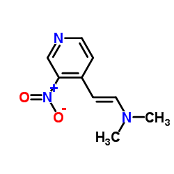 (E)-N,N-Dimethyl-2-(3-nitro-4-pyridinyl)ethenamine结构式