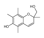 2-(hydroxymethyl)-2,5,7,8-tetramethylchromen-6-ol结构式