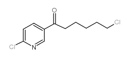 6-chloro-1-(6-chloropyridin-3-yl)hexan-1-one结构式