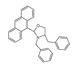 (2S,4S)-2-anthracen-9-yl-3,4-dibenzyl-1,3-oxazolidine Structure
