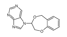 7-(3,5-dihydro-2H-1,4-benzodioxepin-3-yl)purine结构式