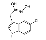 2-(5-chloro-1H-indol-3-yl)-N-hydroxyacetamide结构式