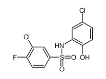 3-chloro-N-(5-chloro-2-hydroxyphenyl)-4-fluorobenzenesulfonamide Structure