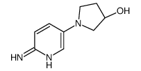 (3R)-1-(6-aminopyridin-3-yl)pyrrolidin-3-ol结构式