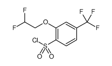 Benzenesulfonyl chloride, 2-(2,2-difluoroethoxy)-4-(trifluoromethyl) Structure