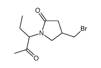 4-(bromomethyl)-1-(2-oxopentan-3-yl)pyrrolidin-2-one结构式