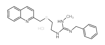 3-benzyl-2-methyl-1-[2-(quinolin-2-ylmethylsulfanyl)ethyl]guanidine结构式