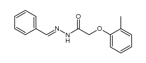 N'-benzylidene-2-(o-tolyloxy)acetohydrazide结构式