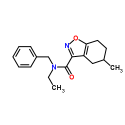 N-Benzyl-N-ethyl-5-methyl-4,5,6,7-tetrahydro-1,2-benzoxazole-3-carboxamide Structure