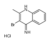 3-bromo-2-methylquinolin-4-amine,hydrochloride结构式