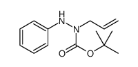 Hydrazinecarboxylic acid, 2-phenyl-1-(2-propen-1-yl)-, 1,1-dimethylethyl ester Structure