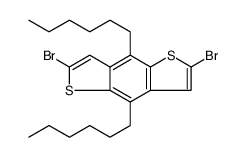 Benzo[1,2-b:4,5-b']dithiophene, 2,6-dibromo-4,8-dihexyl结构式