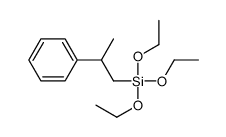 triethoxy(2-phenylpropyl)silane结构式