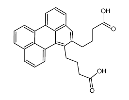 4-[1-(3-carboxypropyl)perylen-2-yl]butanoic acid Structure