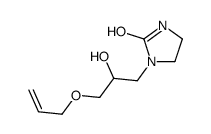 1-[3-(allyloxy)-2-hydroxypropyl]imidazolidin-2-one structure
