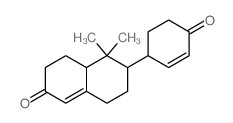 2(3H)-Naphthalenone,4,4a,5,6,7,8-hexahydro-5,5-dimethyl-6-(4-oxo-2-cyclohexen-1-yl)- structure
