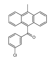 (3-chlorophenyl)(10-methylanthracen-9-yl)methanone Structure