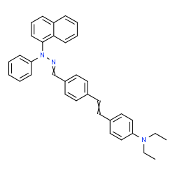 4-[2-[4-(diethylamino)phenyl]vinyl]benzaldehyde 1-naphthylphenylhydrazone结构式