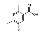 5-bromo-2,6-dimethylpyridine-3-carboxamide结构式