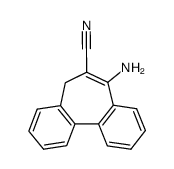 7-amino-5H-dibenzo[a,c]cycloheptene-6-carbonitrile结构式
