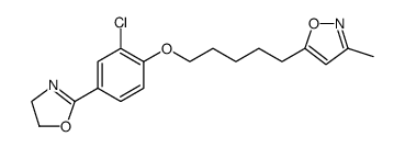 5-{5-[2-chloro-4-(4,5-dihydro-1,3-oxazol-2-yl)phenoxy]pentyl}-3-methylisoxazole Structure