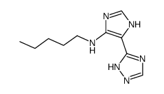 N-pentyl-5-(1H-1,2,4-triazol-5-yl)-1H-imidazol-4-amine结构式