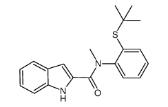 N-[2-(tert-butylthio)phenyl]-N-methyl-1H-indole-2-carboxamide Structure