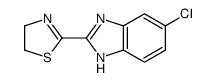 2-(6-chloro-1H-benzimidazol-2-yl)-4,5-dihydro-1,3-thiazole结构式