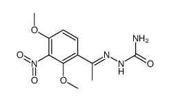 1-(2,4-dimethoxy-3-nitro-phenyl)-ethanone semicarbazone Structure