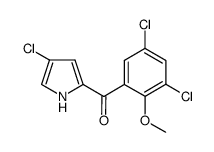 4,3',5'-trichloro-2-(2'-methoxybenzoyl)pyrrole结构式