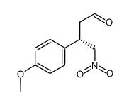 3-(4-methoxyphenyl)-4-nitrobutyraldehyde结构式