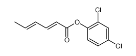 hexa-2t,4t-dienoic acid-(2,4-dichloro-phenyl ester)结构式