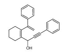 3-phenyl-1-(2-(1-phenylvinyl)cyclohex-1-enyl)prop-2-yn-1-ol结构式