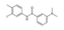 3-(dimethylamino)-N-(3-iodo-4-methylphenyl)benzamide结构式
