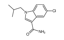 5-chloro-1-(2-methylpropyl)-1H-indole-3-carboxamide结构式