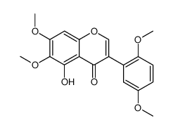 3-(2,5-dimethoxy-phenyl)-5-hydroxy-6,7-dimethoxy-chromen-4-one结构式